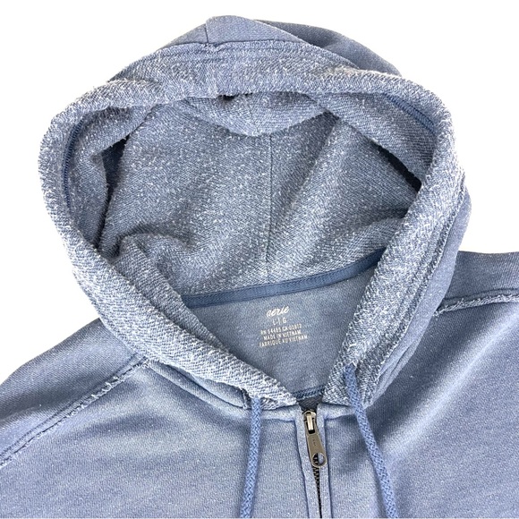 Aerie Soft Slouchy Oversized Full Zip Hoodie in Blue - Picture 3 of 6